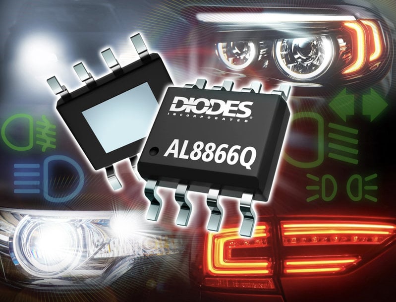 Diodes Incorporated Launches 85V Automotive LED Driver for High-Power Lighting